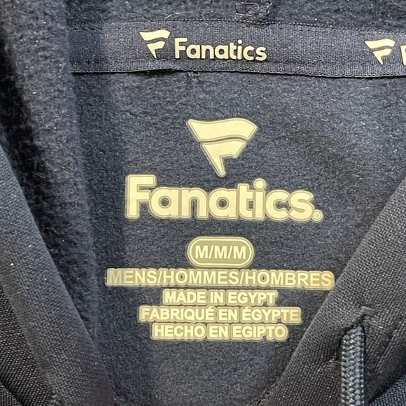 New England Patriots Fanatics Hoodie Size Men's Medium Blue Pullover NFL - Picture 6 of 10